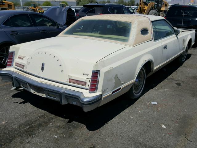 9Y89S763226 - 1979 LINCOLN CONTINENTA BEIGE photo 4