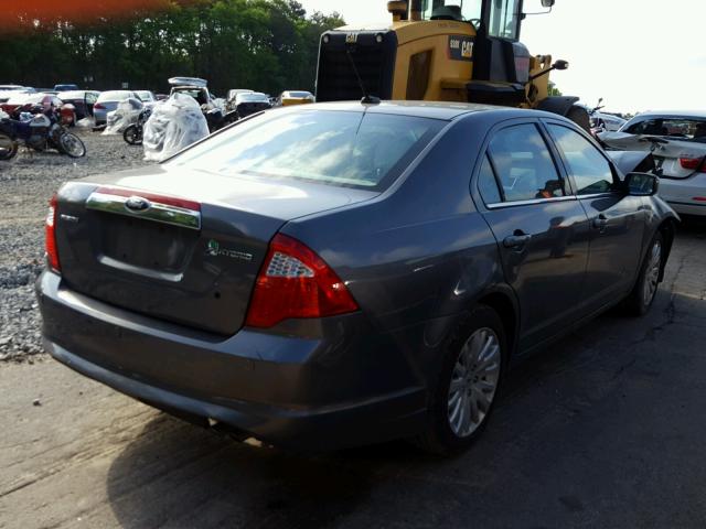 3FADP0L39CR406937 - 2012 FORD FUSION HYB GRAY photo 4