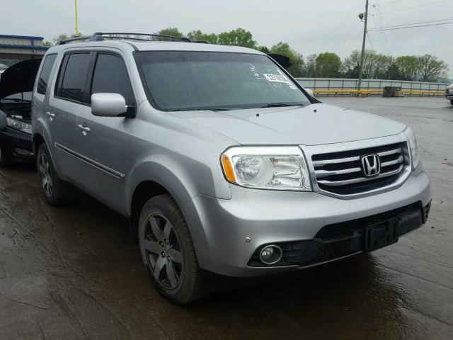 5FNYF3H93DB015590 - 2013 HONDA PILOT TOUR SILVER photo 1