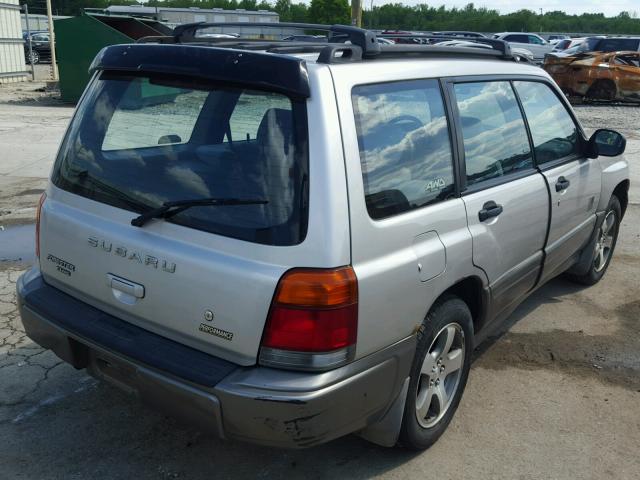 JF1SF6558YG720914 - 2000 SUBARU FORESTER S GRAY photo 4