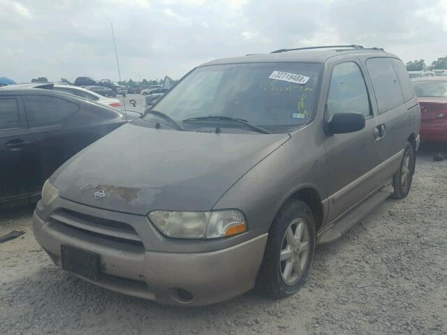 4N2ZN17T32D807104 - 2002 NISSAN QUEST GLE GRAY photo 2