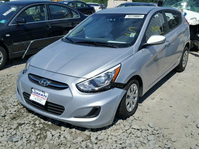 KMHCT5AE1FU219011 - 2015 HYUNDAI ACCENT GS SILVER photo 2