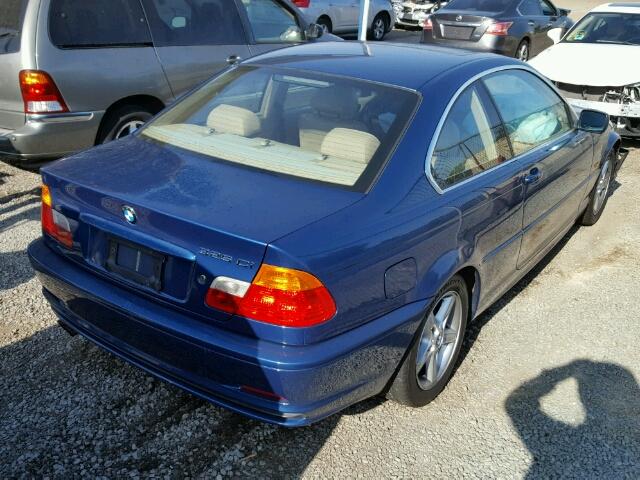 WBABN33492JW53558 - 2002 BMW 325CI BLUE photo 4