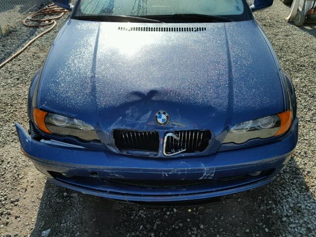 WBABN33492JW53558 - 2002 BMW 325CI BLUE photo 7