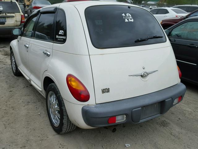 3C8FY4BB41T626713 - 2001 CHRYSLER PT CRUISER WHITE photo 3