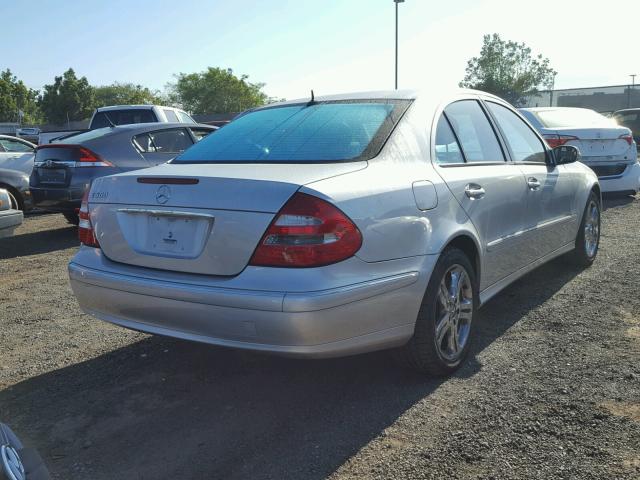 WDBUF70J14A480078 - 2004 MERCEDES-BENZ E 500 SILVER photo 4