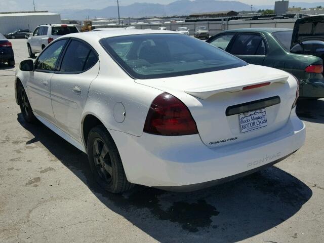 2G2WP582171158102 - 2007 PONTIAC GRAND PRIX WHITE photo 3