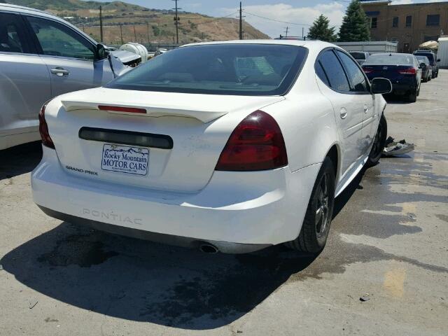 2G2WP582171158102 - 2007 PONTIAC GRAND PRIX WHITE photo 4
