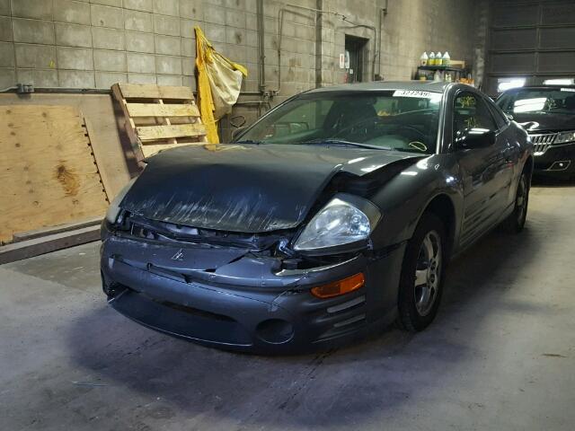 4A3AC44G44E057138 - 2004 MITSUBISHI ECLIPSE GS GRAY photo 2