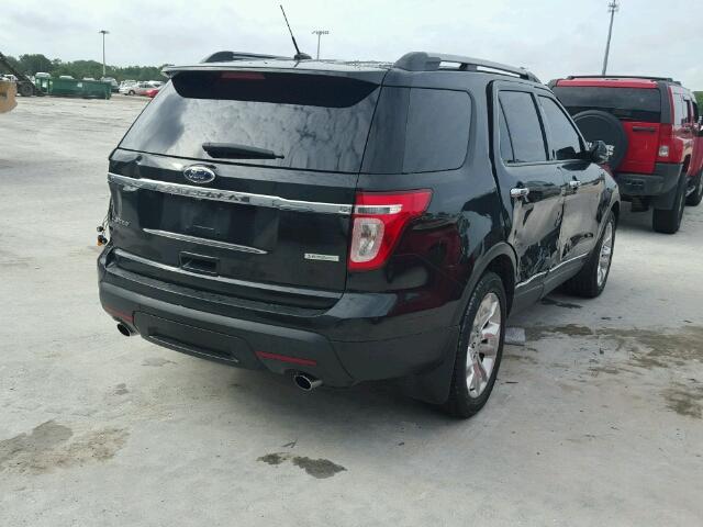 1FMHK7F9XCGA99106 - 2012 FORD EXPLORER L BLACK photo 4