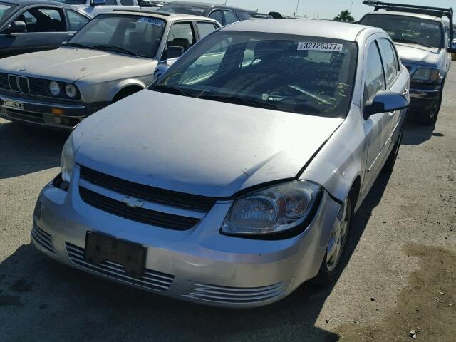 1G1AF5F5XA7198462 - 2010 CHEVROLET COBALT 2LT SILVER photo 2