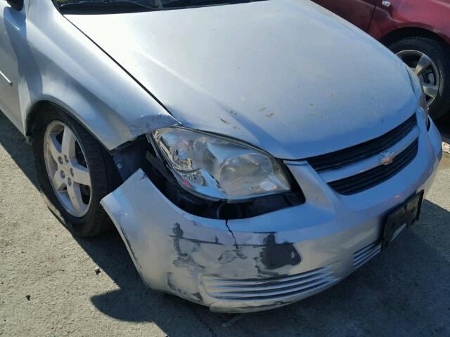 1G1AF5F5XA7198462 - 2010 CHEVROLET COBALT 2LT SILVER photo 9