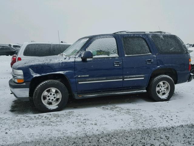 1GNEK13T41J115800 - 2001 CHEVROLET TAHOE K150 BLUE photo 9