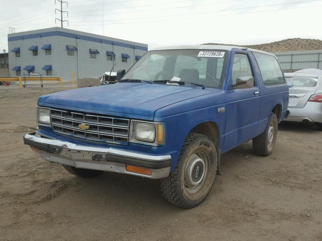 1G8CS18E9G8178234 - 1986 CHEVROLET BLAZER S10 BLUE photo 2