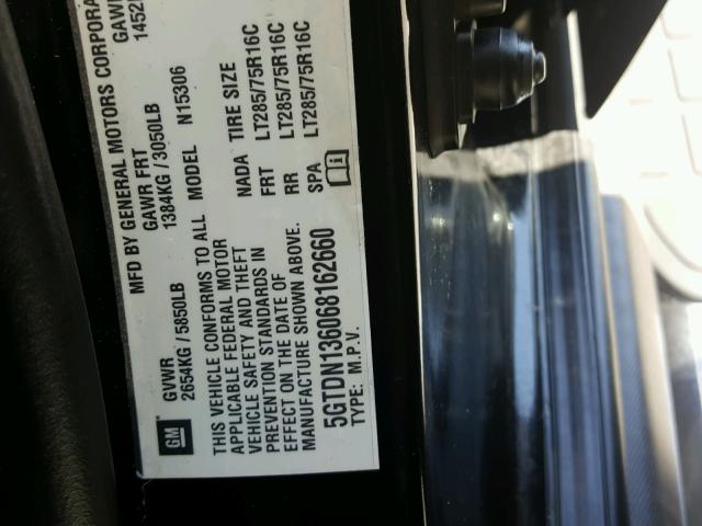 5GTDN136068162660 - 2006 HUMMER H3 BLACK photo 10