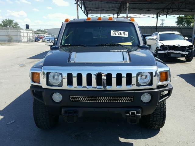 5GTDN136068162660 - 2006 HUMMER H3 BLACK photo 9