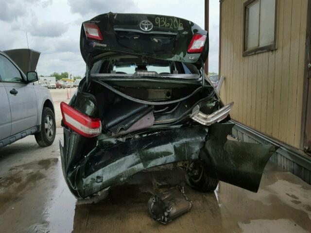 4T4BF3EK4AR070325 - 2010 TOYOTA CAMRY BASE GREEN photo 9