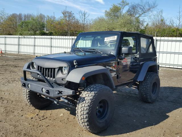 1C4AJWAG7CL131462 - 2012 JEEP WRANGLER S BLACK photo 2