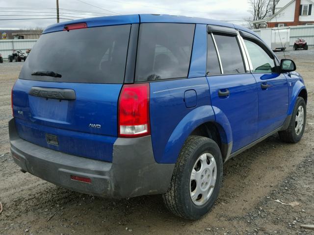 5GZCZ43D04S822637 - 2004 SATURN VUE BLUE photo 4
