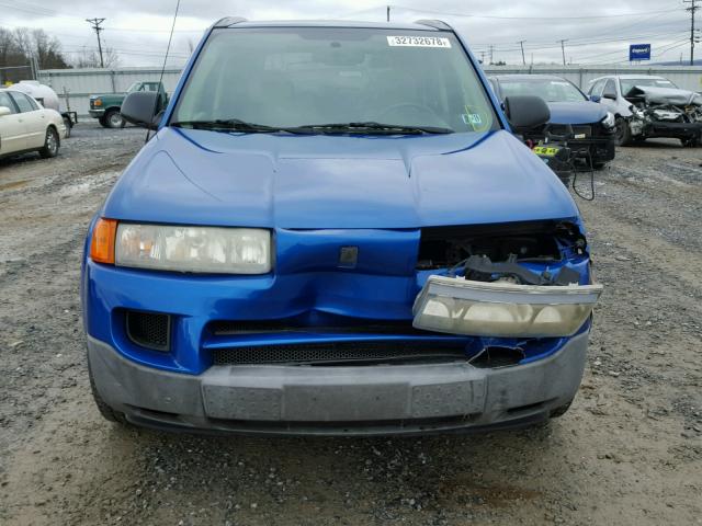 5GZCZ43D04S822637 - 2004 SATURN VUE BLUE photo 9