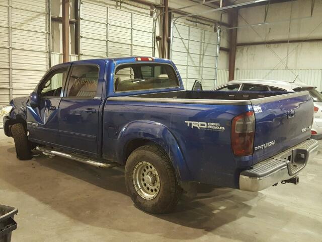 5TBDT48195S489251 - 2005 TOYOTA TUNDRA DOU BLUE photo 3