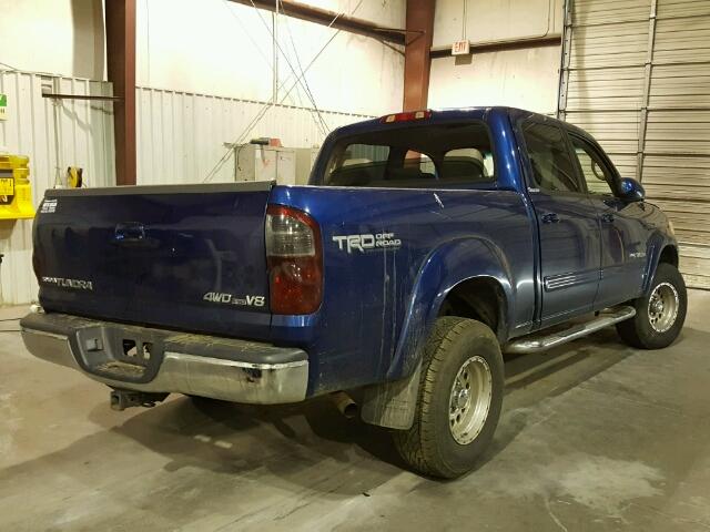 5TBDT48195S489251 - 2005 TOYOTA TUNDRA DOU BLUE photo 4