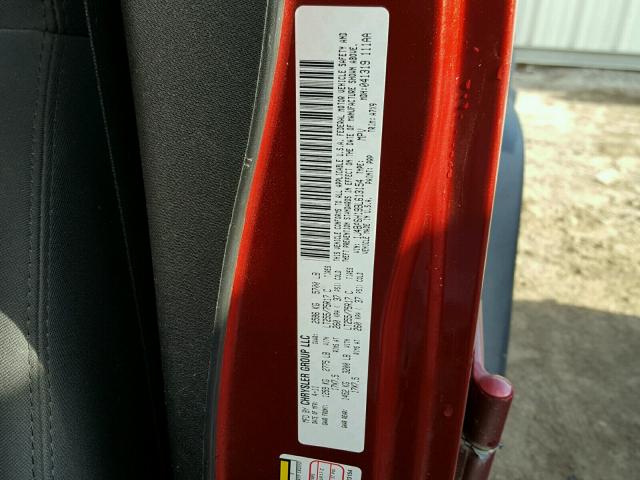 1J4BA6H19BL613154 - 2011 JEEP WRANGLER U RED photo 10