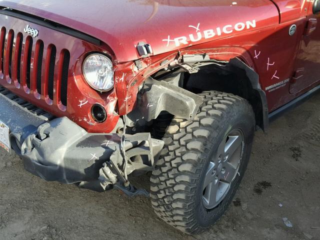 1J4BA6H19BL613154 - 2011 JEEP WRANGLER U RED photo 9