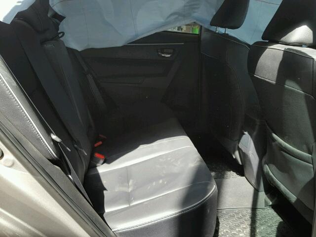 2T1BPRHE6FC409692 - 2015 TOYOTA COROLLA EC GRAY photo 6