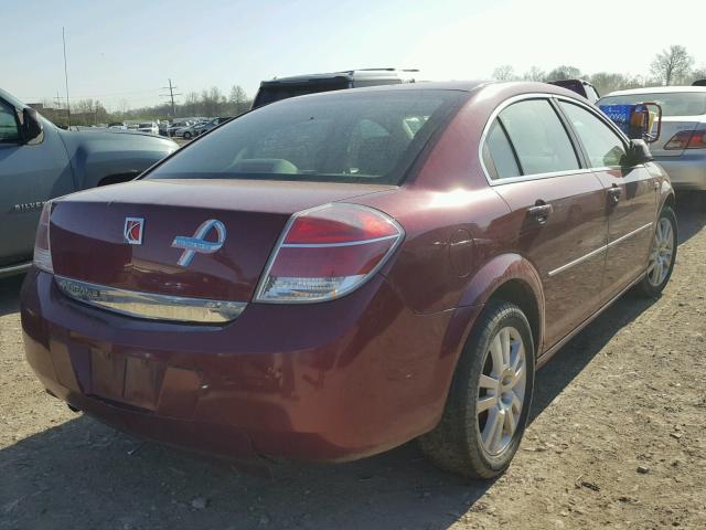 1G8ZS57NX7F217508 - 2007 SATURN AURA XE MAROON photo 4