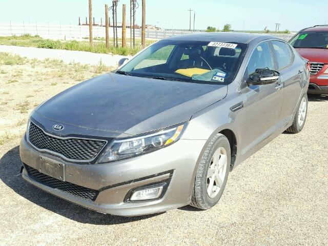 5XXGM4A73FG406514 - 2015 KIA OPTIMA LX GRAY photo 2