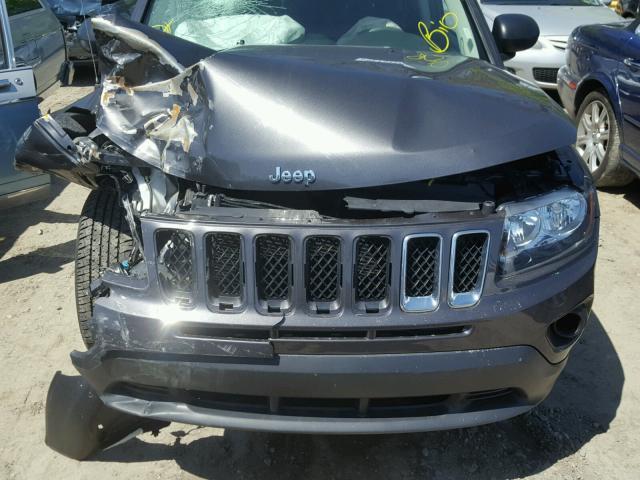 1C4NJCBA0HD124736 - 2017 JEEP COMPASS SP GRAY photo 7