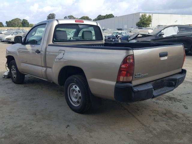 5TENX22N05Z058462 - 2005 TOYOTA TACOMA TAN photo 3