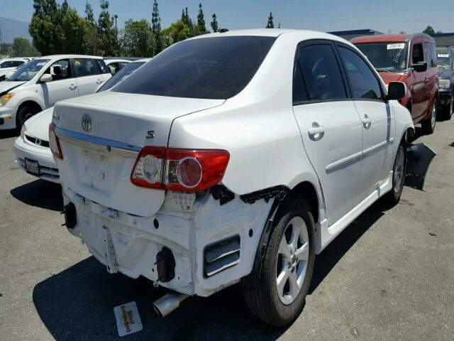 2T1BU4EE7BC610222 - 2011 TOYOTA COROLLA WHITE photo 4