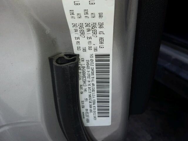 1J8HG48NX8C230413 - 2008 JEEP COMMANDER GRAY photo 10