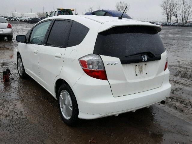 JHMGE87549S812417 - 2009 HONDA FIT LX WHITE photo 3