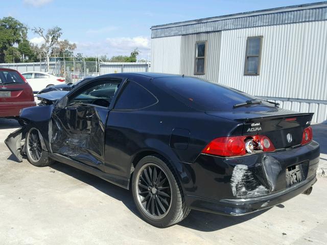 JH4DC53045S000286 - 2005 ACURA RSX TYPE-S BLACK photo 3