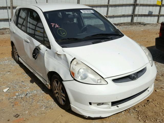 JHMGD38647S046263 - 2007 HONDA FIT S WHITE photo 1