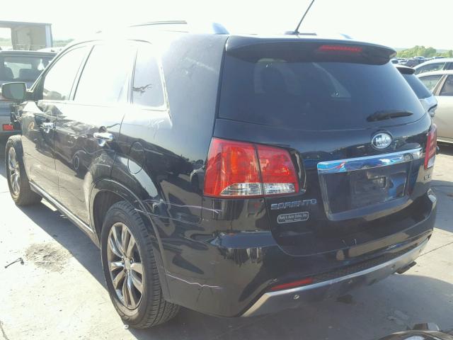 5XYKW4A22BG174888 - 2011 KIA SORENTO SX BLACK photo 3