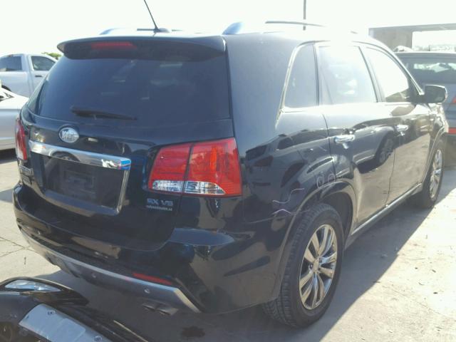 5XYKW4A22BG174888 - 2011 KIA SORENTO SX BLACK photo 4