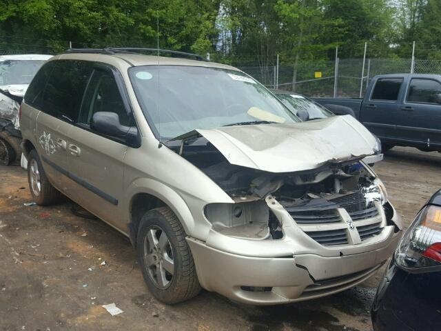 1D4GP45R25B141661 - 2005 DODGE CARAVAN SX GOLD photo 1