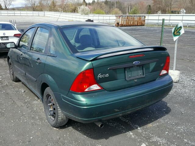 1FAFP33P1YW415987 - 2000 FORD FOCUS LX GREEN photo 3