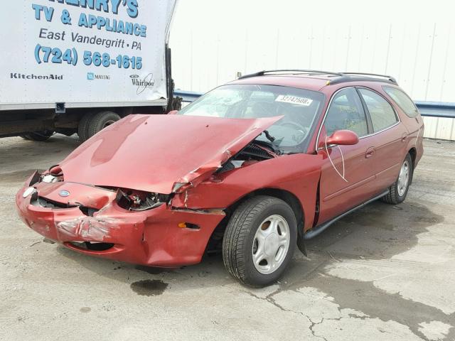 1FALP57U5TA259232 - 1996 FORD TAURUS GL BURGUNDY photo 2