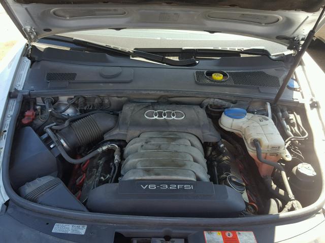 WAUDH74F28N042828 - 2008 AUDI A6 3.2 QUA SILVER photo 7