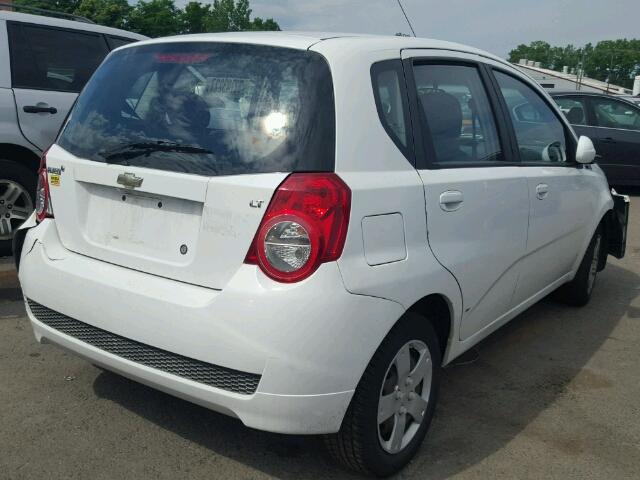 KL1TD6DE2BB126420 - 2011 CHEVROLET AVEO LS WHITE photo 4