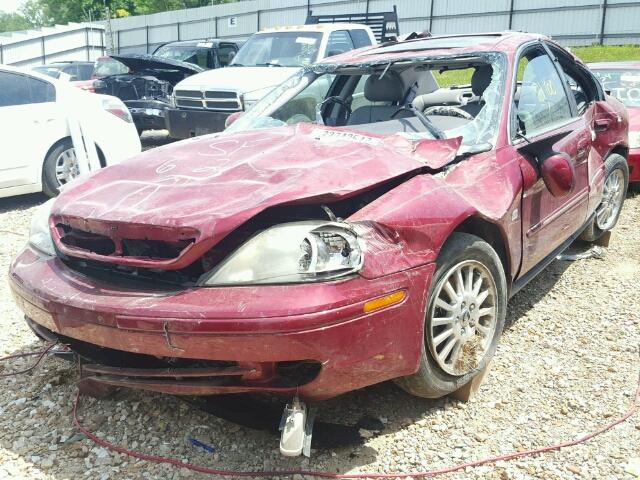 1MEFM55S72A622094 - 2002 MERCURY SABLE LS P MAROON photo 2