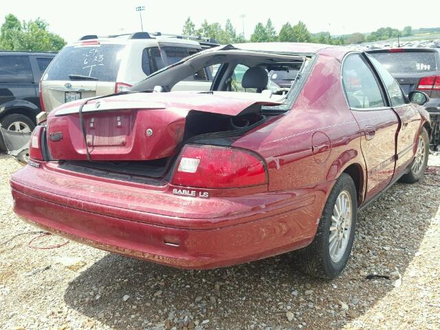 1MEFM55S72A622094 - 2002 MERCURY SABLE LS P MAROON photo 4