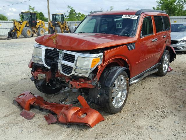 1D8GT58K38W274005 - 2008 DODGE NITRO SLT ORANGE photo 2