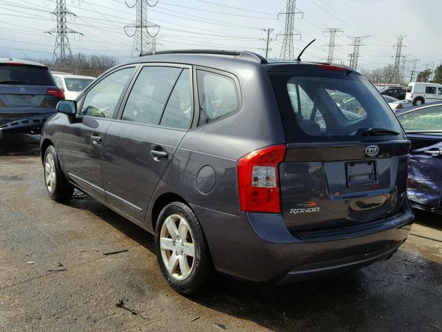 KNAFG525377070070 - 2007 KIA RONDO BASE GRAY photo 3