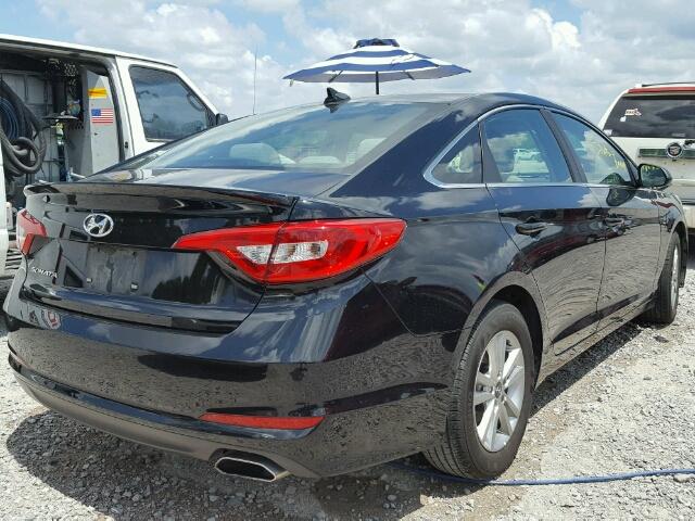 5NPE24AF8GH383290 - 2016 HYUNDAI SONATA SE BLACK photo 4